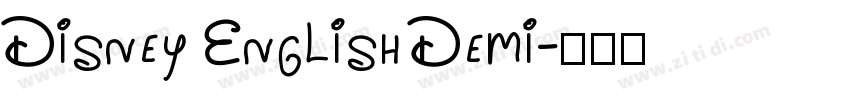 Disney English Demi字体转换